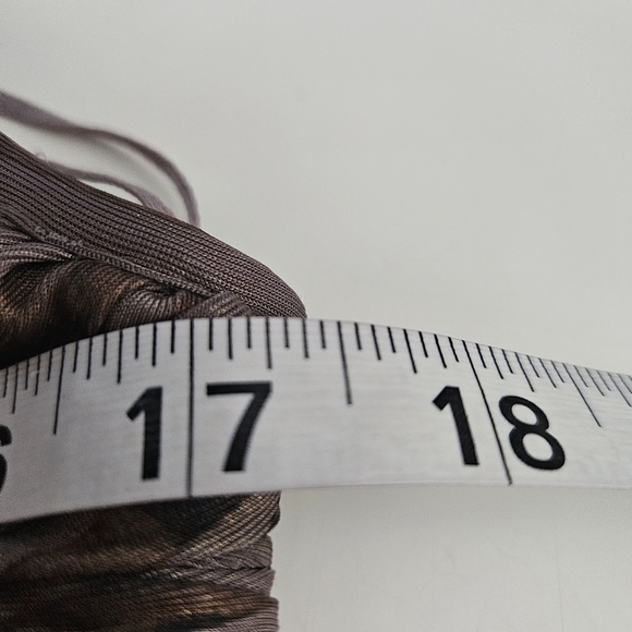 ALBERTO MAKALI Sleeveless Braided Neutral Taupe Bronze Gown 10 Whimsygoth - Picture 6 of 8